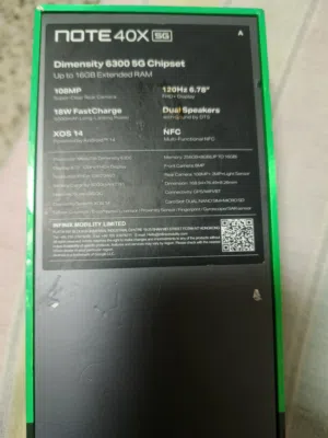 انفنكس نوت 40x   5G بيدعم nfc
