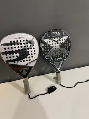 مضارب بادل مستعملة (Bullpadel Vertex 03 & Nox X-One) المقابض مغلفة بشريط حماية مستعمل 25 بدون ارجاع.