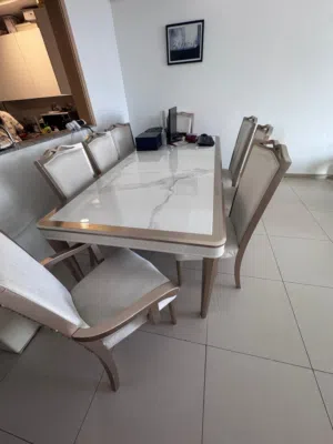Solid Wood Dining Set 8 seaters