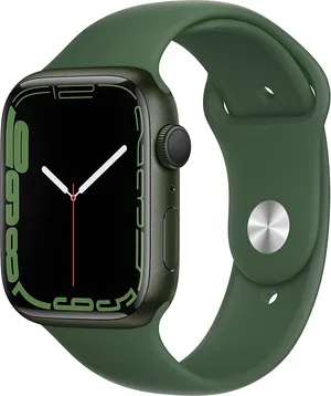 Apple Watch Series 7 (GPS, 45mm) Green Aluminum Case with Clover Sport Band