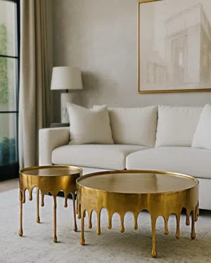 طاولات وسط وسيرفس مصنوعة من الألمنيوم جودة تدوم وجمال يلفت الانظار