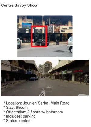 Two Commercial shops for sale