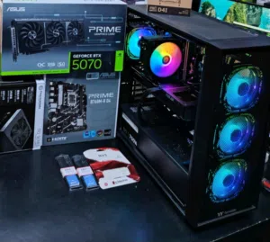 RTX 5070.  i5 14400f   Ram 32