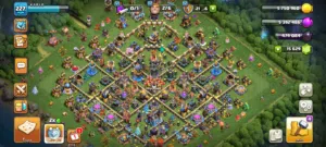 اكونت كلاش اوف كلانس مكس تاون 18 يوجد 15600 جوهره يوجد أشجار و اشياء نادره