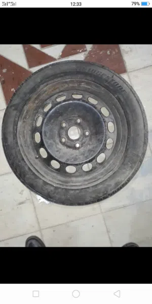 جنت رينج 16 الماني اصلي 5 مسمار مع فردة كاوتش 255.16  بريدجستون مستعمل.