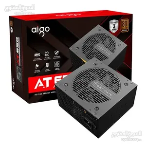 باور سبلاي - مزود طاقه لأجهزة الجيمنج بسعة 650 واط حقيقي DARKFLASH AIGO 650W 80+ BRONZE PSU