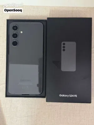 samsung s24 fe نضيف ربي يبارك شبه جديد معاه باكوه