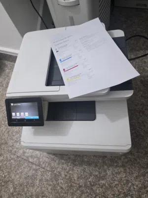 hp color laserjet pro mfp m477fnw works like new