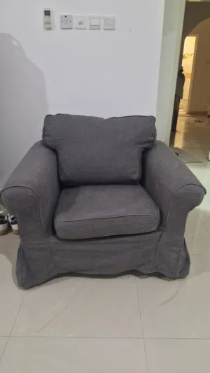 Grey IK3@ single seater couch