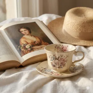 كوب بطابع كلاسيكي (vintage).