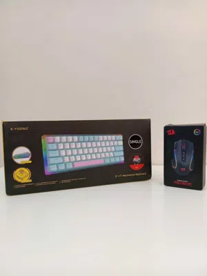 كومبو كيبورد e yooso z11t ريد سويتش و ماوس  redragon predator بسعر 15 ريال فقط