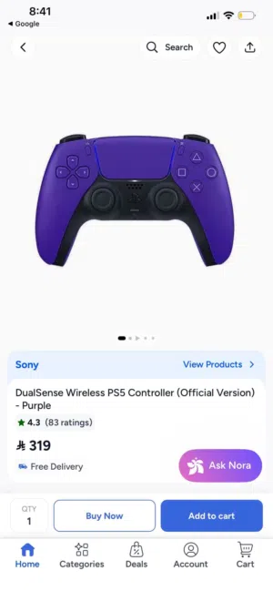 PS5 DualSense Wireless Controller – Galactic Purple