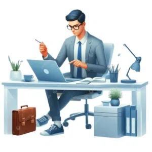 مكتب مدير للعمل او الدراسه