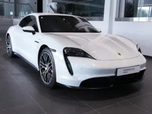 2021 Porsche Taycan 4S Electric Hatchback - Excellent GCC Specs, Red Interior