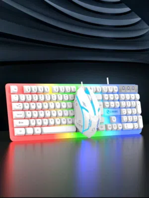 لوحة مفاتيح وماوس ألعاب LIMEIDE GTX350 بإضاءة RGB متعددة الألوان للبيع طقم ألعاب احتراف سعر مميز