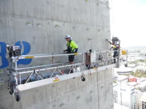 Hanging platforms for Sale and Rent  منصات معلقة لأعمال الصيانة والدهان والبلاستر على جدران المباني