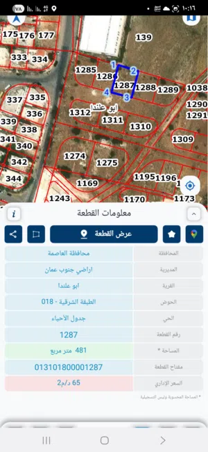 Residential Land for Sale in Amman Abu Alanda