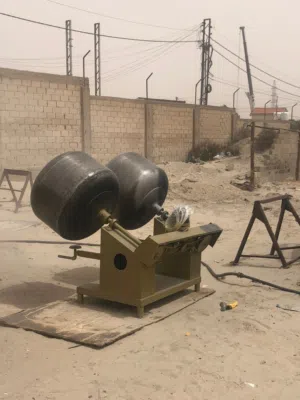 التنضيف وقذف وضرب برمل