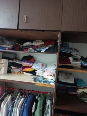 خزانة طابقين للبيع خشب فرومايكا  ثقيل تفصيل