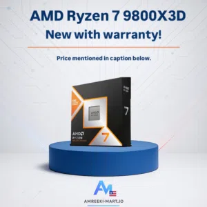 AMD RYZEN 7 9800X3D 8-Core, 16-Thread Desktop Processor New // معالج رايزن 9800 8 انوية 16 ثريد جديد