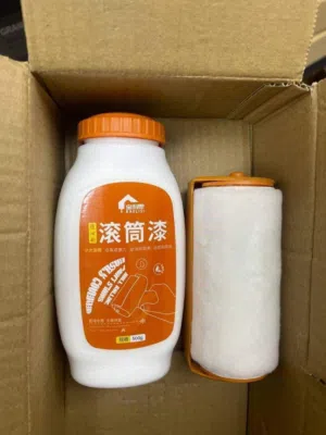 رول الدهان المنزلي 2 في 1 المنتج السحري لتغطية عيوب الجدران بدون إجراءات خلط معقدة جاهز للاستخدام.