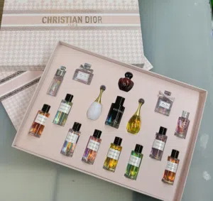 Mini perfumes gift sets and other brands are available, Dior, Amouage, YSL, Louis Vuitton, Burberry,