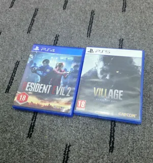 Resident Evil 2 and Village Games Ps4 Ps5