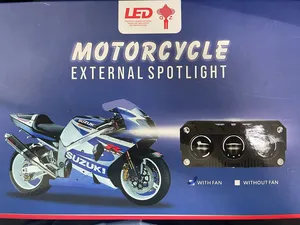 Motorcycle external spotlights