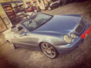 مرسيدس بنز الفئة-CLK موديل 2001 بطلاء جديد، كشف، أوتوماتيك، موديل 2001، فحص كامل، بحالة ممتازة