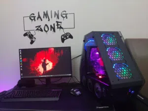 للبيع جهاز بيسي كامل الإعداد gtx 1060 6Gb CPU i5-6500 3.20GHZ RAM DDR4 16GB Monitor AOC 185 HZ 24 ال