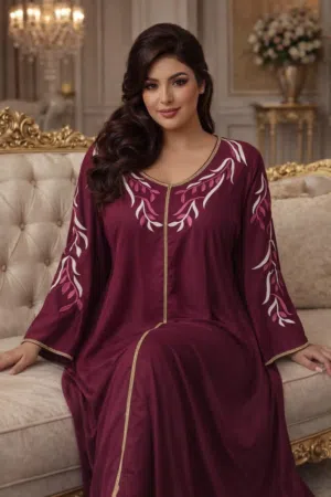 قفطان مغربي الخامة كريب تركي تطريز عالي الجودة سعى الدستة 540.000