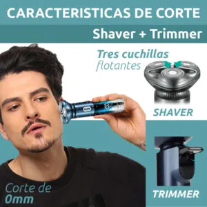 ماكينه حلاقه و تنعيم اللحيه VGR ضد الماء شحن حلاقة يوميه شعر اللحيه 3 شفرات مع شاشه تبين الشحن