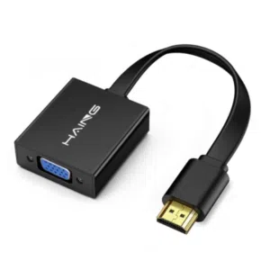 HAING HI-2046-HVA HDMI to VGA Adapter With Audio And Power وصلة تحويل من  HDMI الى  VGA مع صوت وطاقة
