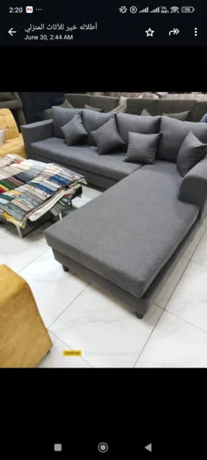 كنب ومجالس جديده جاهزه وتفصيل حسب طلبك جميع المقاسات والألوان متوفره