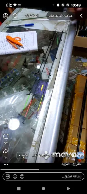 قصبة صيد الاسماك  fishing rod