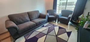 طقم کنبه و اتنين كرسي ماركت ايكيا  Sofa and two chairs (IKEA)