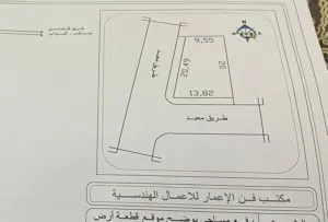 قطعة ارض اللبيع مساحه 234متر وجهتين السعر 120الف