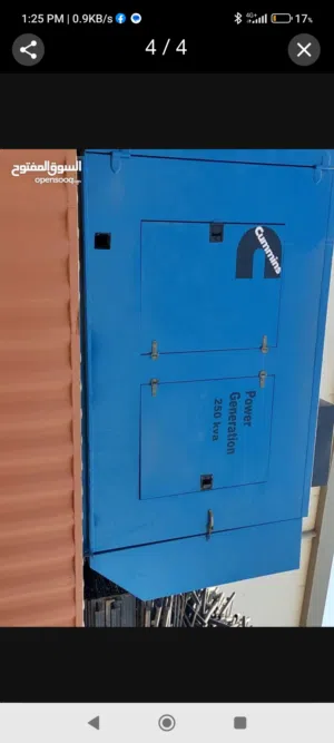 مولد كهرباء كامينز امريكي  250 kva للبيع بالكويت