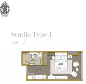 Studio . One Bathroom . 32 m22