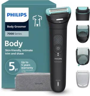 ماكنة حلاقه للجسم اعلى صنف من فيليبس مع رأس اضافي وشنته Philips Body groom 7000