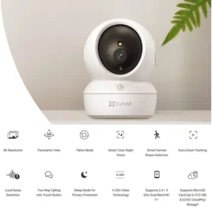 كاميرا EZVIZ CS-H6c Pro بدقة 5MP
