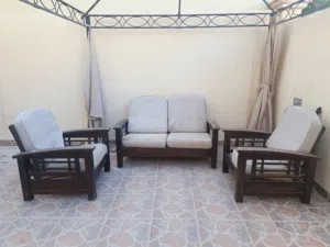 طقم كراسي خشب