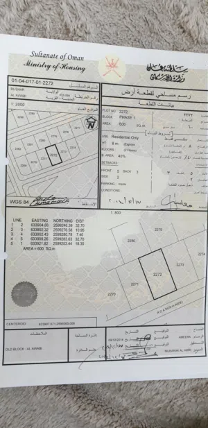 Residential Land for Sale in Muscat Bosher