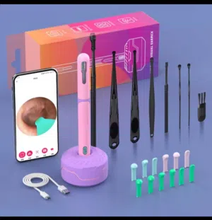 منظف اذن إلكتروني ذكي احترافي يمكن شبكه بكاميرا وشاشة الهاتف ear cleaner