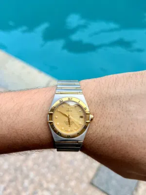 Omega Constellation Diamond Dial Full bar