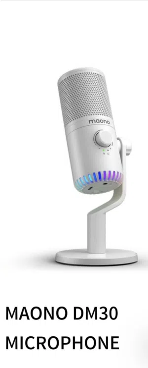 مايك maono dm30 نظيف  منفذ usb و تايب سي