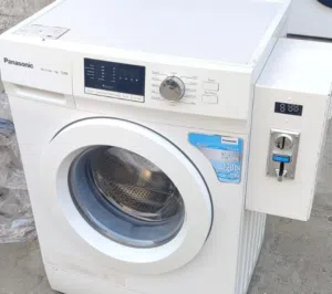 Coin-operated washing machine  3 months warranty  Neat and clean washing