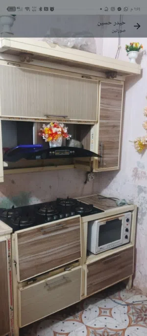 كاونتر مع طباخ مع مفرغة   قرا الوصف