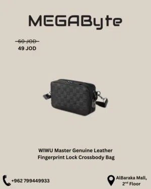 Wiwu Master Fingerprint Lock Crossbody Bag -New -MEGAByte