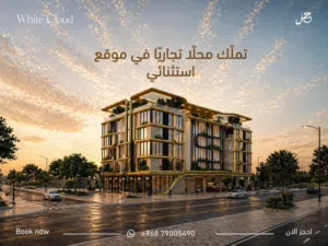 استثمر محلك الفاخر في افخم مجمع سكني وايت كلاود